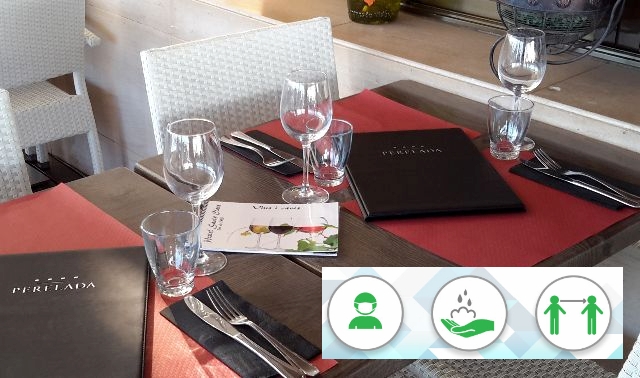 Restaurant amb mesures COVID