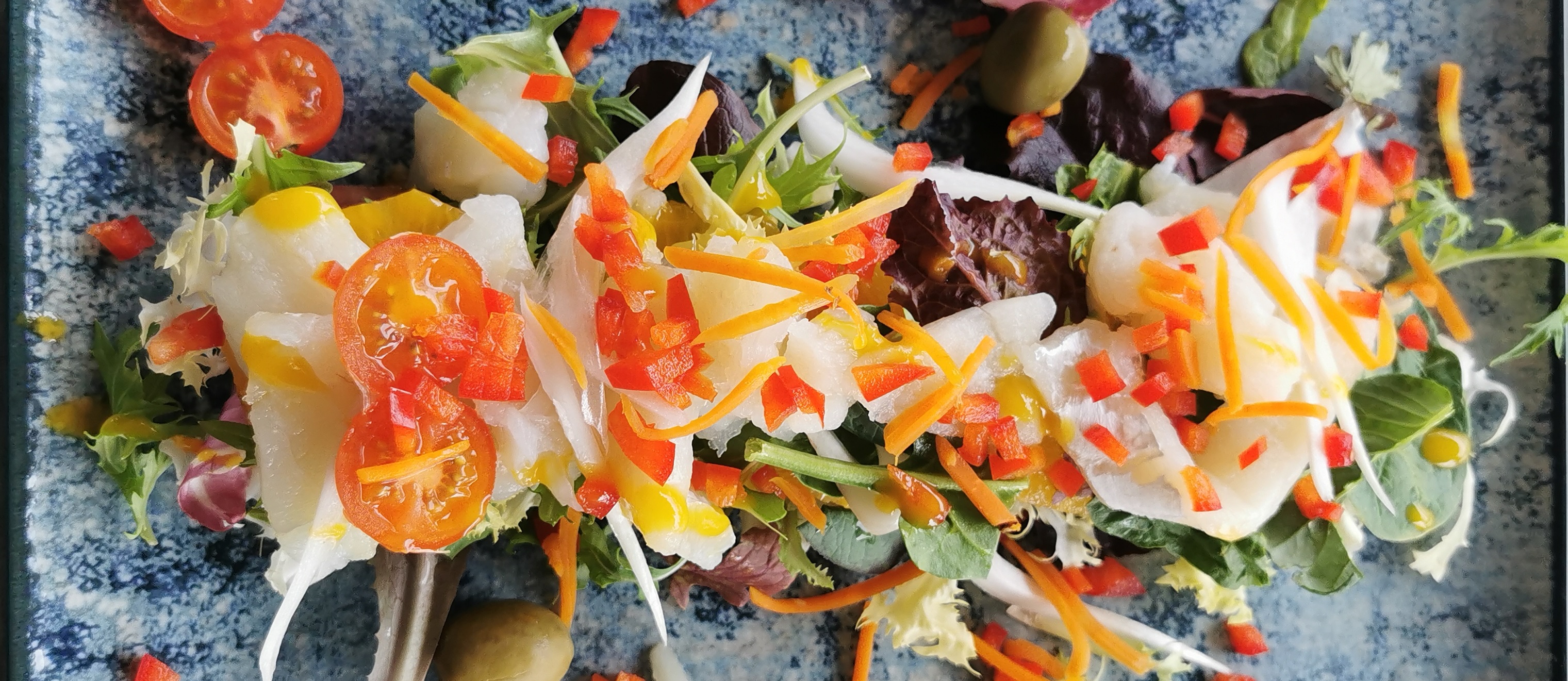 cod salad with orange